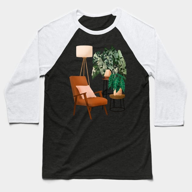 Indoor plants Baseball T-Shirt by Gush Art Studio 1